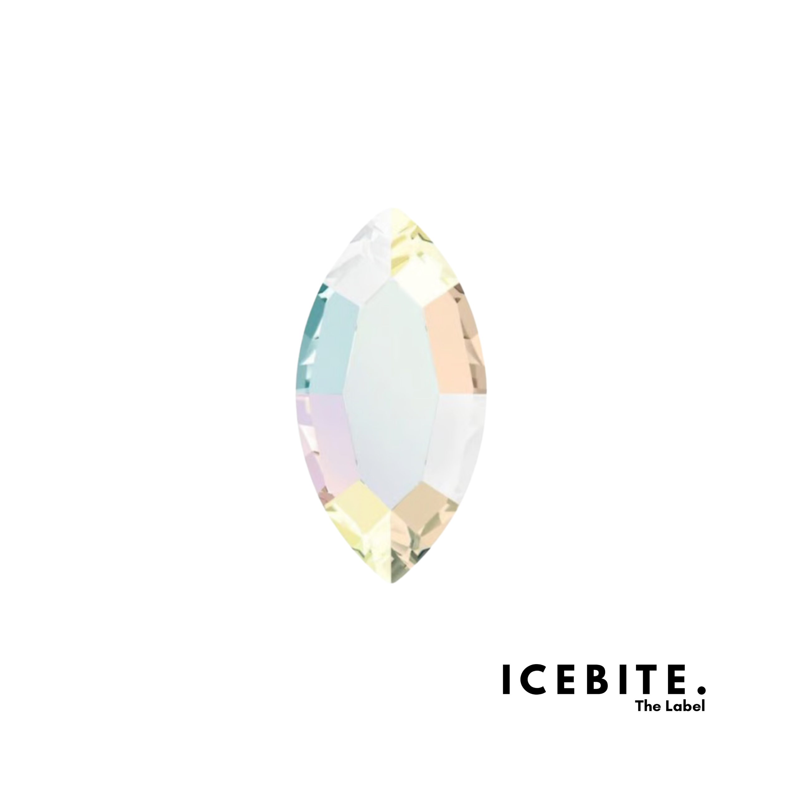 Strass Navette Crystal AB