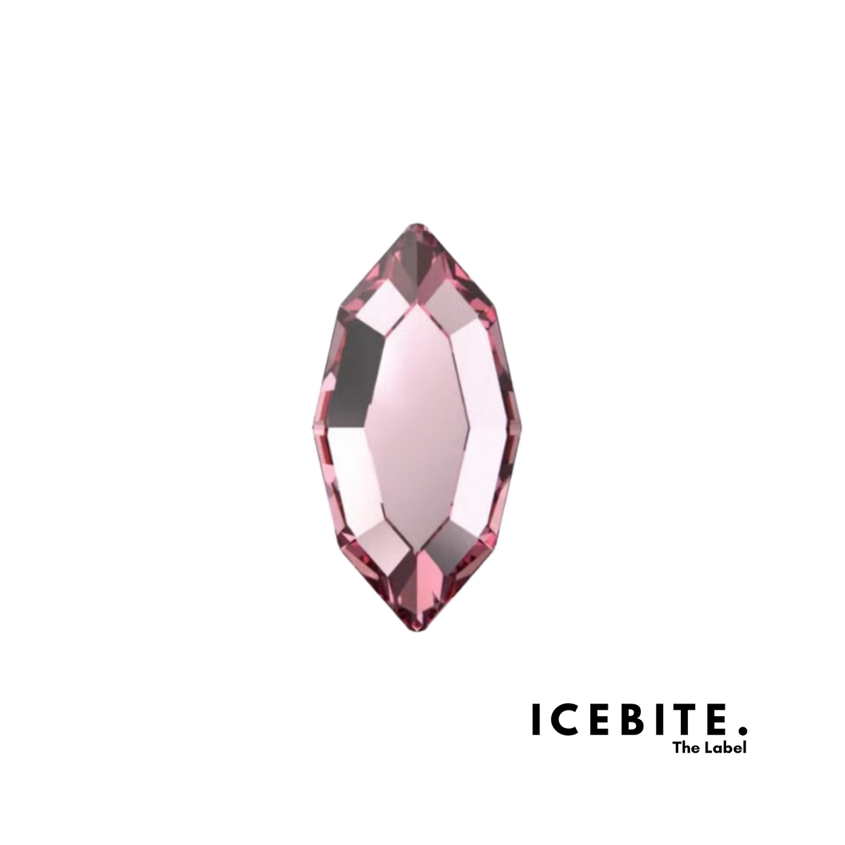 Strass Navette Light Rose